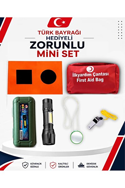 AYYILDIZ BAYRAKÇILIK İlk Yardım Setli Zorunlu Tekne Ekipmanı