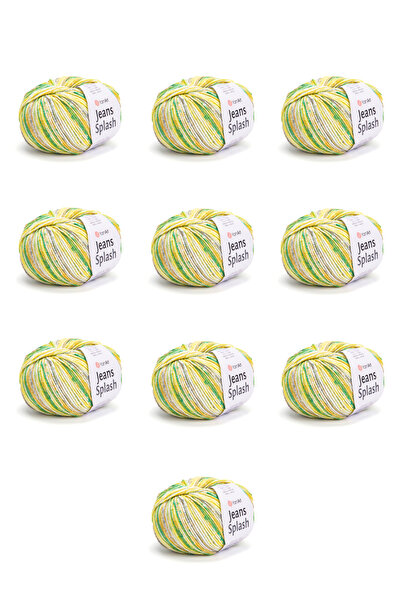 Yarnart Jeans Splash 10 Pieces Hand Knitting Yarn (948) 55% Cotton 45% Polyac...