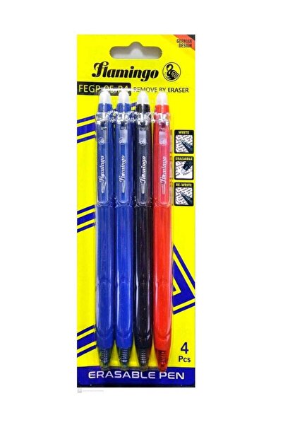 Flamingo Erasable Pen FEGP-05-B4 - 4 Pieces