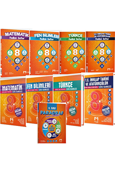 Mozaik Yayınları 8. Sınıf LGS Matematik Fen Bilimleri Türkçe İnkılap Tarihi P...