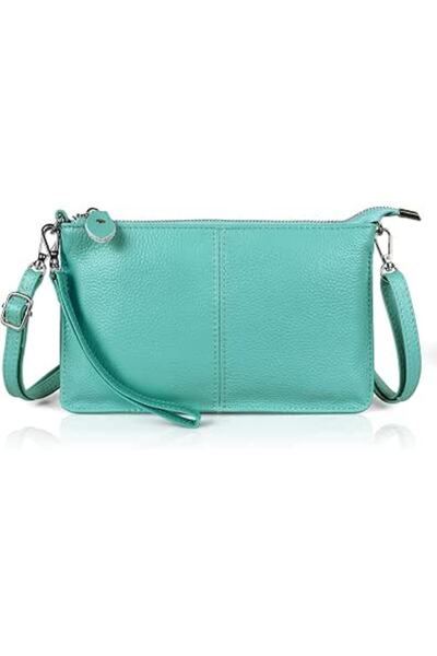 befen Small Crossbody Bag Genuine Leather Wallet Purse with Cell Phone Pocket...
