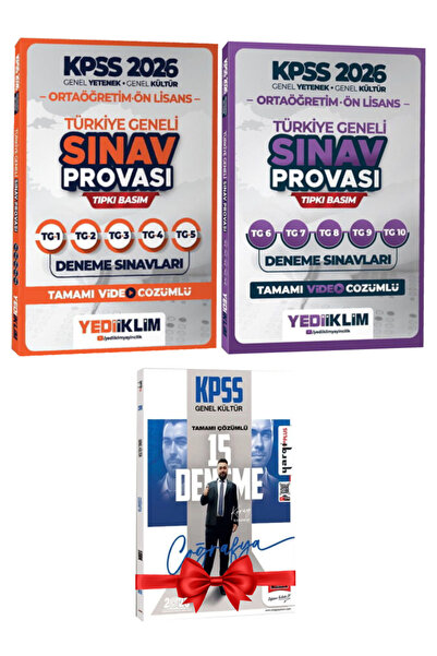 Yediiklim Yayınları 2026 KPSS Ortaöğretim-Ön Lisans Türkiye Geneli Sınav Prov...