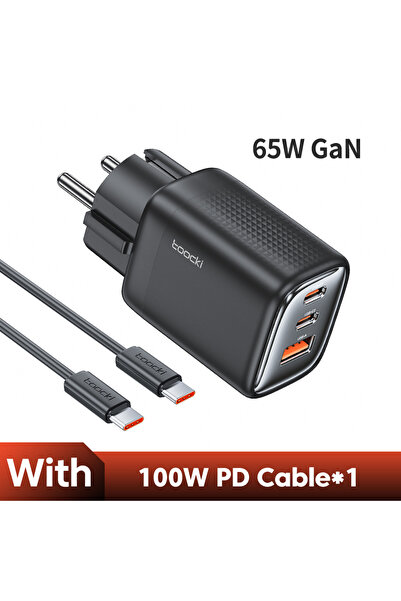 Choice toocki KR Plug With Cable Toocki 65W GaN USB C Charger PD QC Fast Char...