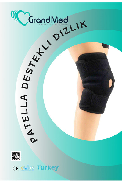 GrandMed Patella Supported Knee Brace Adjustable Design Comfortable and Conve...