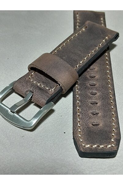 PRM 22 mm Fossil eskitme Crazy Horse deri saat kordonu