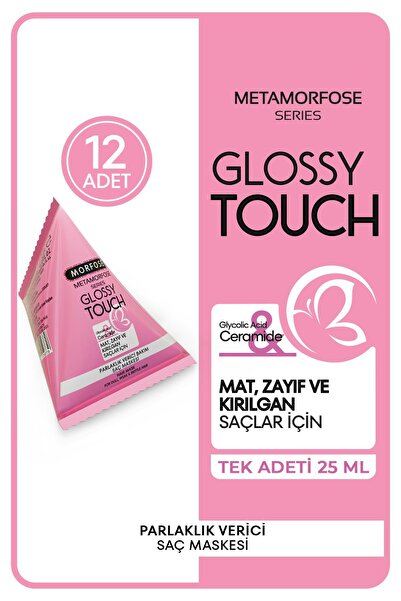 Morfose Metamorfose Parlaklık Verici 25 ml Üçgen Saç Maskesi 12 Adet
