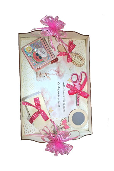 Generic Brand Set Tava Taiere Mot Fete, Tavita Mot, 7 Piese, 32x24 cm