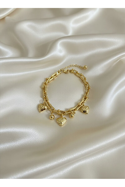 Kalpli Charm Gold Renk Bileklik