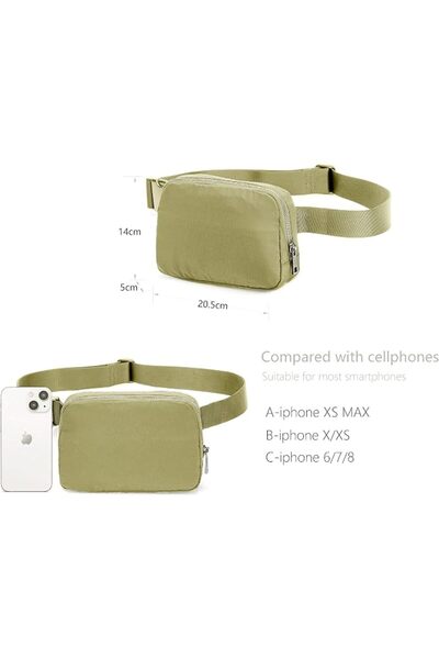 GENERAL Fanny Belt Bag Waist Pack Crossbody Bags Bum Bag for Running Hiking T...
