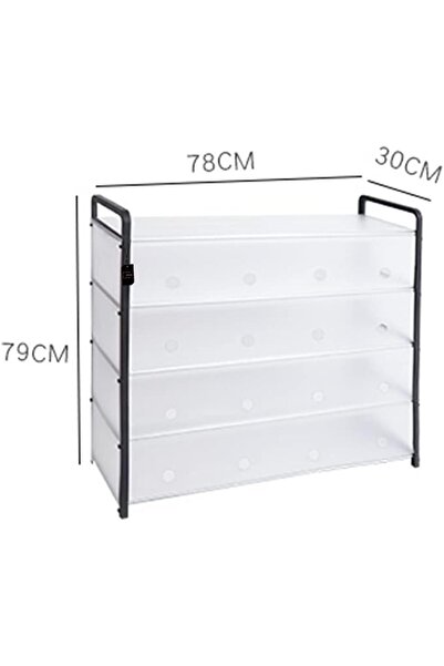 sharpdo Multi-layer Steel Pipe Assembly Dustproof Shoe Cabinet Storage Space ...