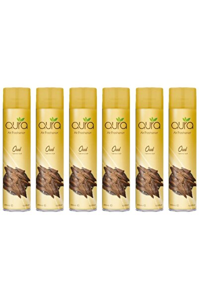 AURA Air Freshener Regular - Oud - 300 Ml - Set of 06