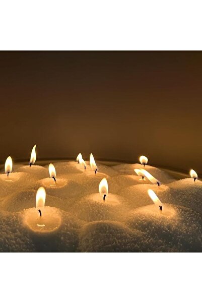 Mirfa Pearled Candle Wax Sand With 20 Eco Wicks - White - 1Kg