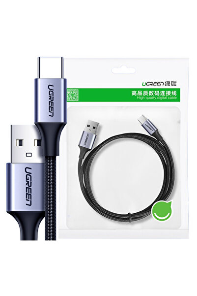 Ugreen Cablu USB-A la USB-C 3A pentru smartphone-uri 1M Încărcare rapidă QC 3.0