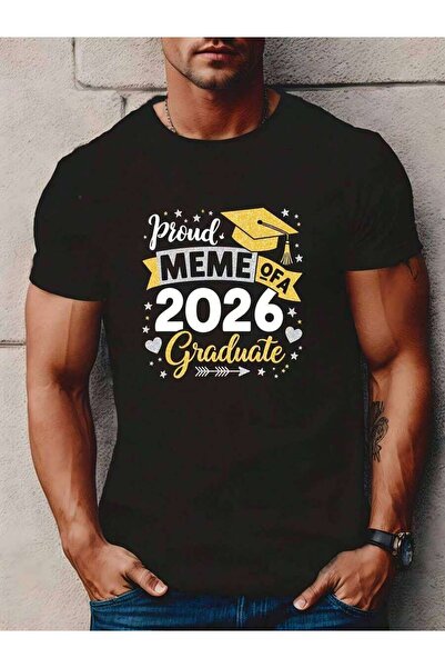 9JY تي شيرت بطبعة "Proud Meme Of A 2026 Graduate" |   احتفالات عائلية مثالية ...