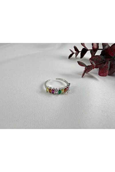 Piaro Collection Colorful Stone Adjustable Ring
