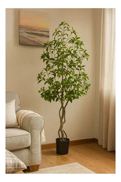 DRAMA HOME Artificial Ficus Tree, 150 cm Tall – Indoor Decoration with Natura...
