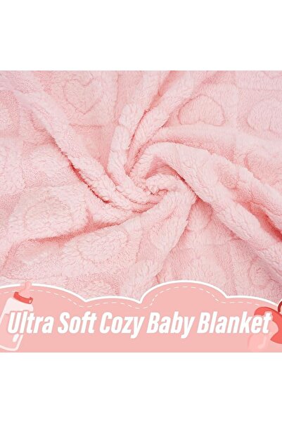 LEFAFA Baby Blanket for Boys Girls, Soft Warm Cozy Heart Toddler Blankets, Fl...