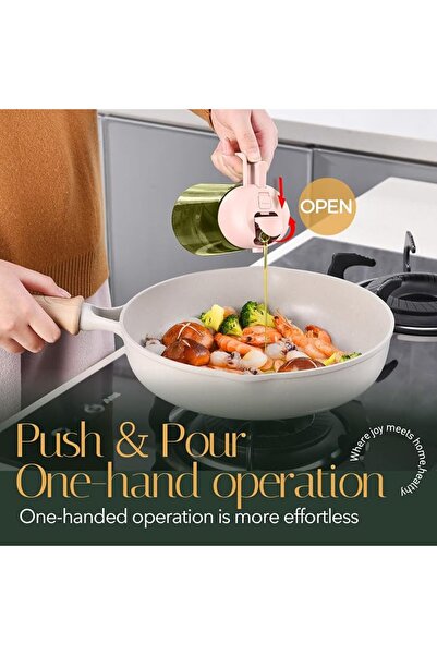 GENERAL YARRAMATE 470ml Light-Blocking Dark Oil Sprayer for Cooking, 2 in 1 O...