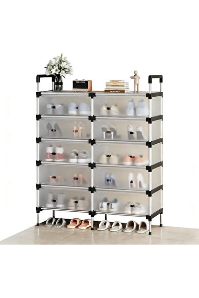 XICEN Shoe Rack Organizer, space-saving shoe rack with dust cover, Capacity 3...