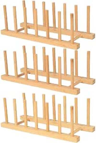 XICEN Small Dish Drying Rack with Removable Utensil Holder & Anti-Scratch Bas...