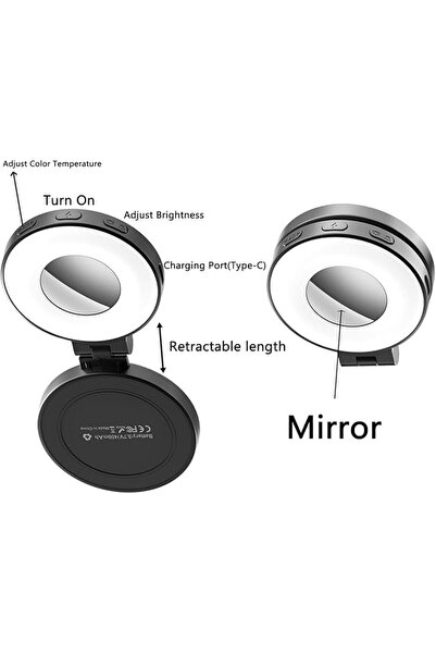 Generic Mizznee 3 in 1 Magnetic Beauty Selfie Light for Phones, Magnetic Fill...