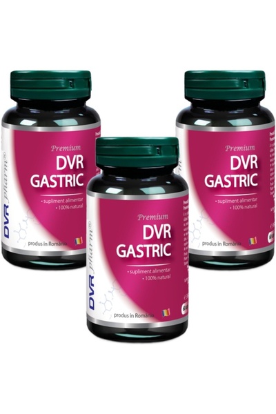 DVR Pharm Pachet Gastric formula Carbune activat digestiv, calmant gastric, a...
