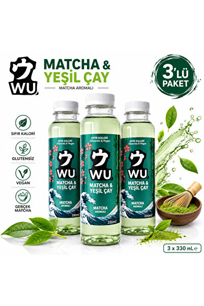 WU Matcha & Yeşil Çay Matcha Aromalı Soğuk Çay 330 ml x 3