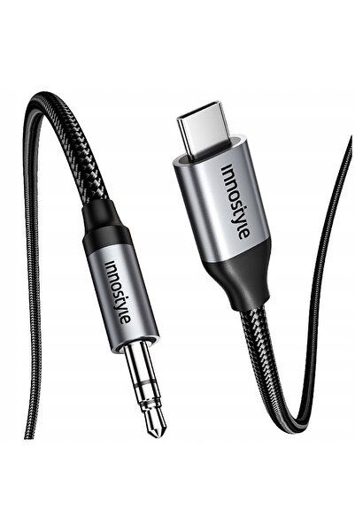 Innostyle Adaptor USB-C la Aux, cablu mini jack pentru Samsung DAC, 1M