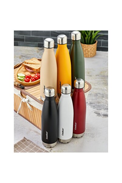 OSKA GLOBAL 500ml Colorful Bottle Thermos Stainless Steel - Non-Slip Tpr Base