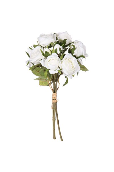 Atmosphera Buchet cu 14 trandafiri artificiali - Albi, H.40 cm