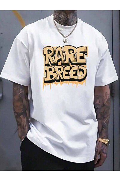 9JY تي شيرت رجالي من نوع "Rare Breed" - قطن كاجوال، أكمام قصيرة، رقبة مستديرة...