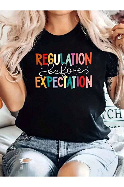 9JY Regulation Before Expectation Special Education T-Shirt
