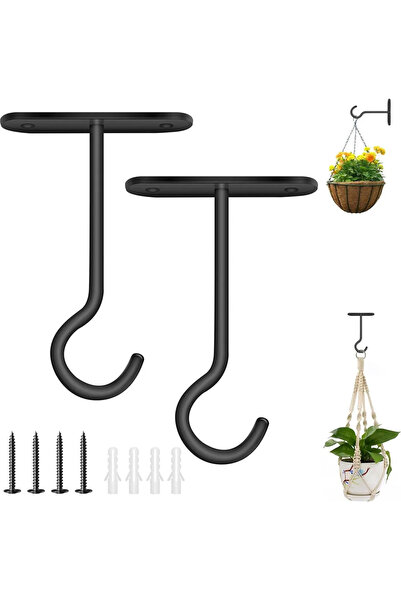 STARSTAR Two hooks, suitable for hanging plants, flower pots, hanging flower ...
