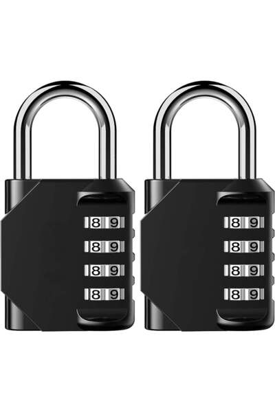 STARSTAR Two-pack of 4-digit combination outdoor waterproof padlocks, for sch...
