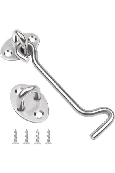 STARSTAR 100mm Hook Eye Lock - Stainless Steel Wooden Door Lock