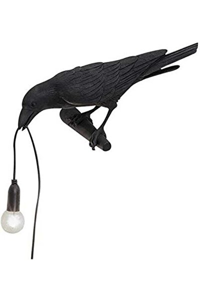 STARSTAR Raven-shaped table lamp, desk lamp, bedroom wall lamp, resin decorat...