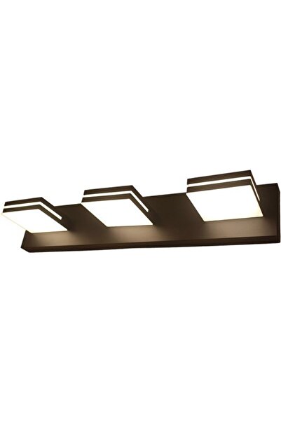 STARSTAR Modern LED bathroom lighting (3 lamps, 50 cm), matte black modern ac...