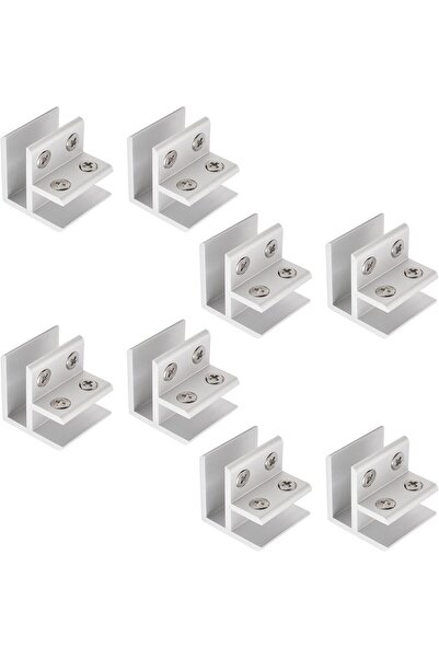 STARSTAR Glass clips, 8-piece set, 90-degree adjustable glass shelf brackets,...