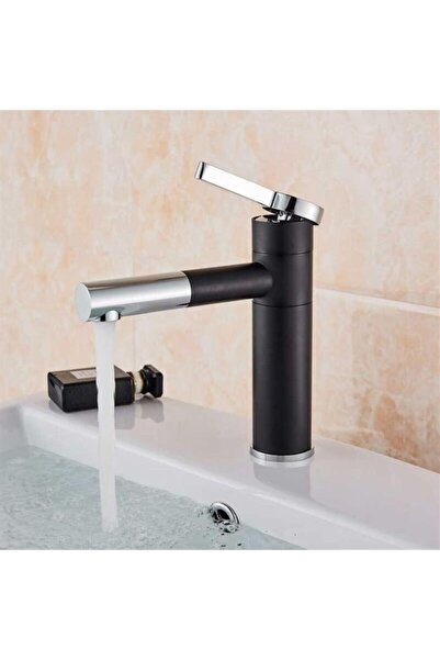 STARSTAR Minimalist and modern black cylindrical basin faucet, basin mixer fa...