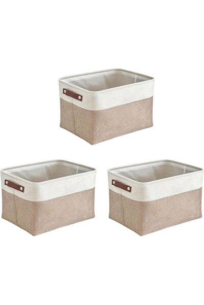 STARSTAR 4-Pack Foldable Fabric Storage Baskets for Shelves and Wardrobes - S...