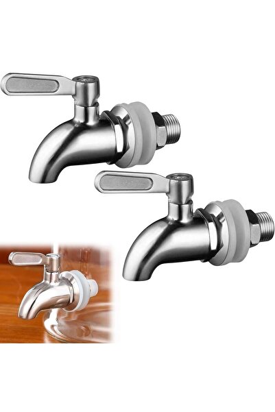 STARSTAR 2 Stainless Steel Beverage Dispenser Faucets Replacement Beer Tap Wa...