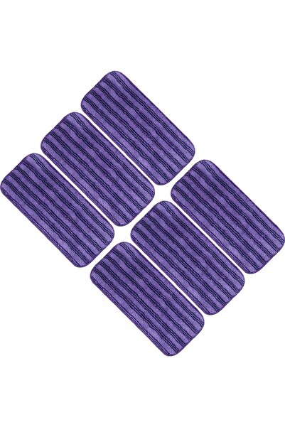STARSTAR 6-Pack Reusable Microfiber WetJet Mop Pads for Swiffer (30x14cm, Pur...