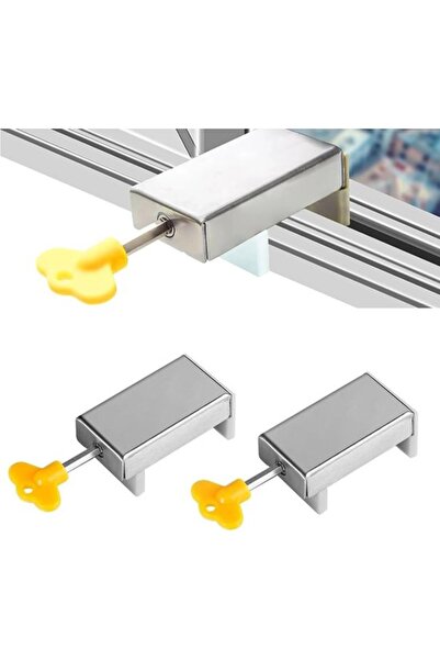 STARSTAR 2-Pack Window Restrictors Safety Lock (6.7x3.5x3.1cm) with 2 Keys, H...