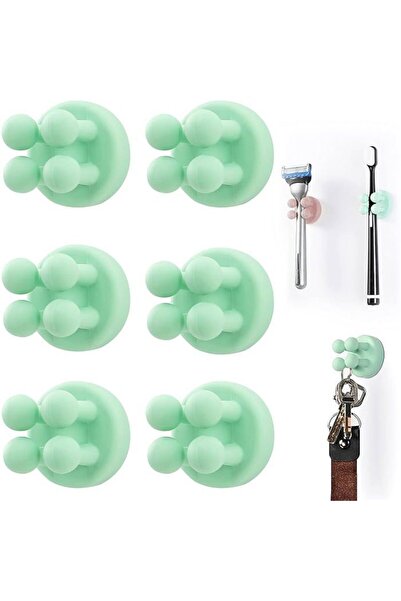 STARSTAR 6 multi - functional silicone toothbrush holders, also for razor sto...