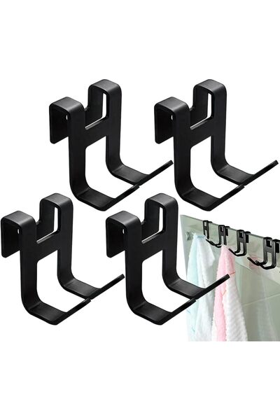 Morvena Picks Set de cârlige pentru sertar din 4 piese, negru, fără găurire, ...