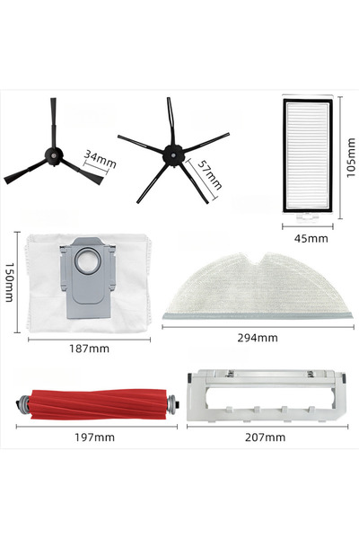 STARSTAR Accessories for Roborock robot vacuums, suitable for Q7/Q7max, inclu...