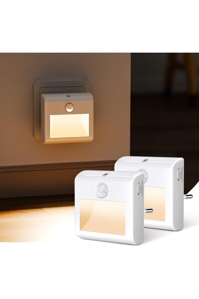 STARSTAR [2-Piece] Kids Night Light with Motion & Twilight Sensors, Warm Whit...