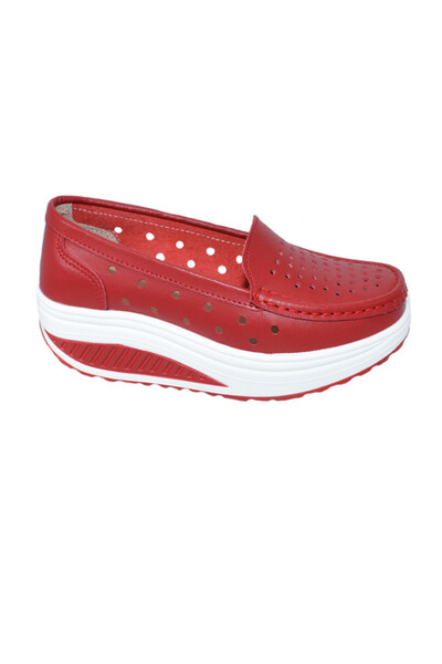 OEM Pantofi casual perforati din talpa ortopedica ,rosu