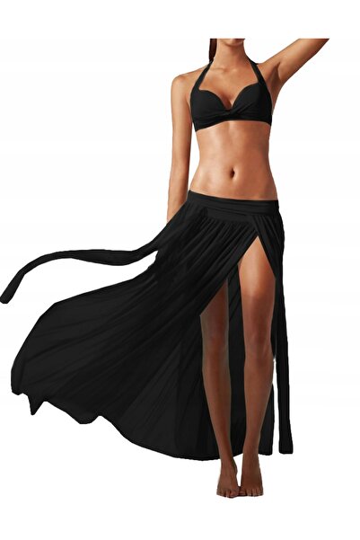 SNM Fusta Lunga, SNM, Negru, Marime Universala, 90 cm, Tul Lejer, Stil Boho, ...