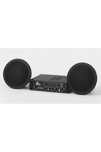 Eagletech Cafe ve Ofisler İçin Hazır Ses Paketi: 2'li Tavan Hoparlör ve Bluetooth Amfi Seti